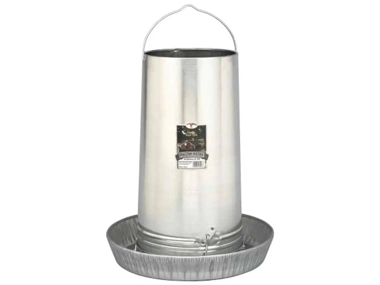 Miller Manufacturing 17in. Galvanized Hanging Poultry Feeder Tubes 914273