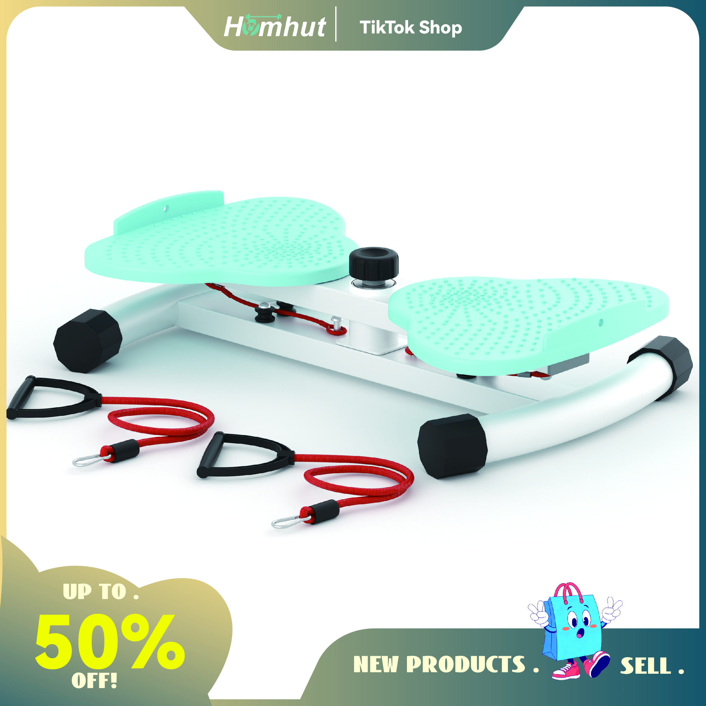 Waist Twist Machine/Blue