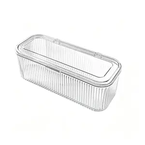Transparent Acrylic Gift Jewelry Box, Crystal Bracelet Organizer, Anti-Oxidation Thickened Bangle Case, Ideal for Necklaces and Nails, Clear