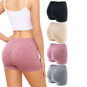 LEVAO Women’s Seamless Boyshorts – Lifting Full Coverage Boxer Briefs, No Show Soft Stretch Underwear