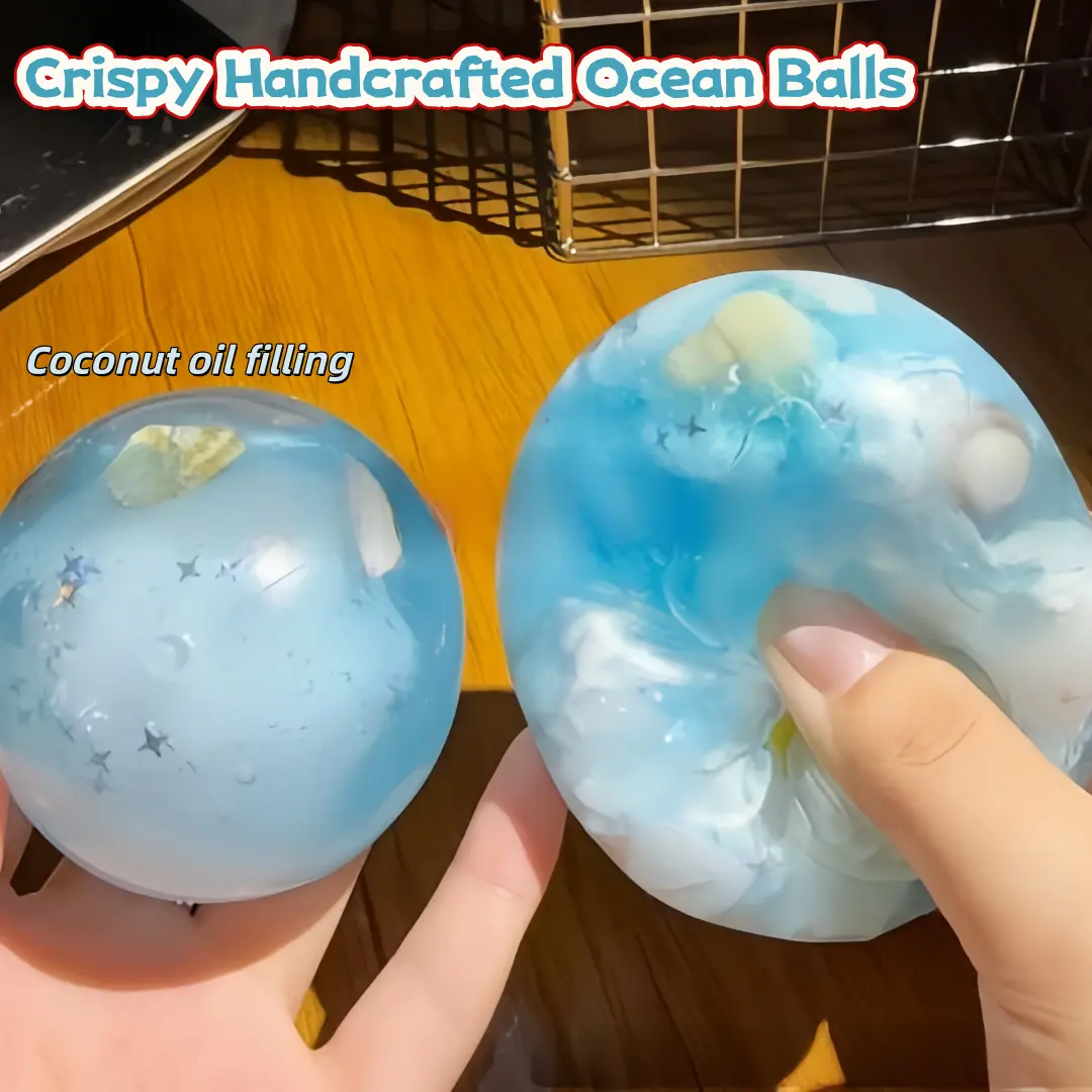 Crunchy Handmade Bubble Balls with Rustling Sound When Squeezed Fun Sensory Toys for Kids