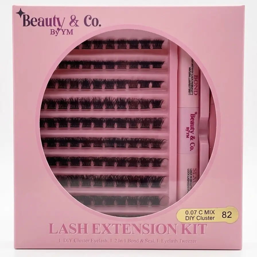 Beauty & Length DIY Cluster Lash Extension Kit | 8-16mm | Bond & Seal + Tweezers Included
