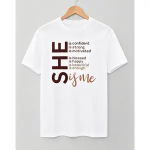 Casual Spring Summer Women's T-shirt  Letter Print T-shirt, Casual Short Sleeve Crew Neck Top For Spring & Summer, Women's Clothing