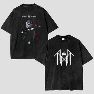 Sleep Token II III IV Guitarist T-Shirt & Hoodie, Heavy Metal Band Graphic Tee, Vintage Y2K Washed Cotton Shirt, Double-Sided Print Oversized Unisex Streetwear, Alternative Music Aesthetic Outfit, Gift for Metal Fans & Concert Lovers