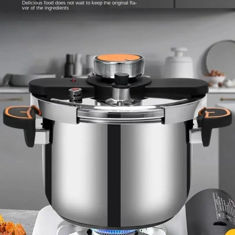 6L Stainless Steel Pressure Cooker, 1 Count Multifunctional Pressure Cooker for Gas Stove & Induction Cooker, Kitchen Appliances for Home Use