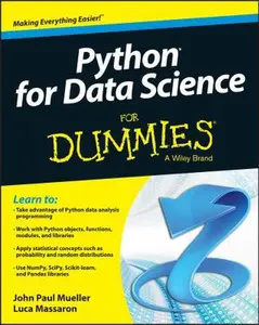 USED-Python for Data Science for Dummies by Mueller, John Paul (Paperback)