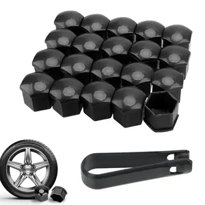 Car Wheel Nut Caps - Anti-Rust Hub Screw Covers & Tire Bolt Exterior Decoration Accessories. Protective Caps Shield Wheel Nuts from Corrosion, Enhance Vehicle Hub Aesthetics with Stylish Design. Secure Fit Over Tire Bolts Prevents Dust & Debris