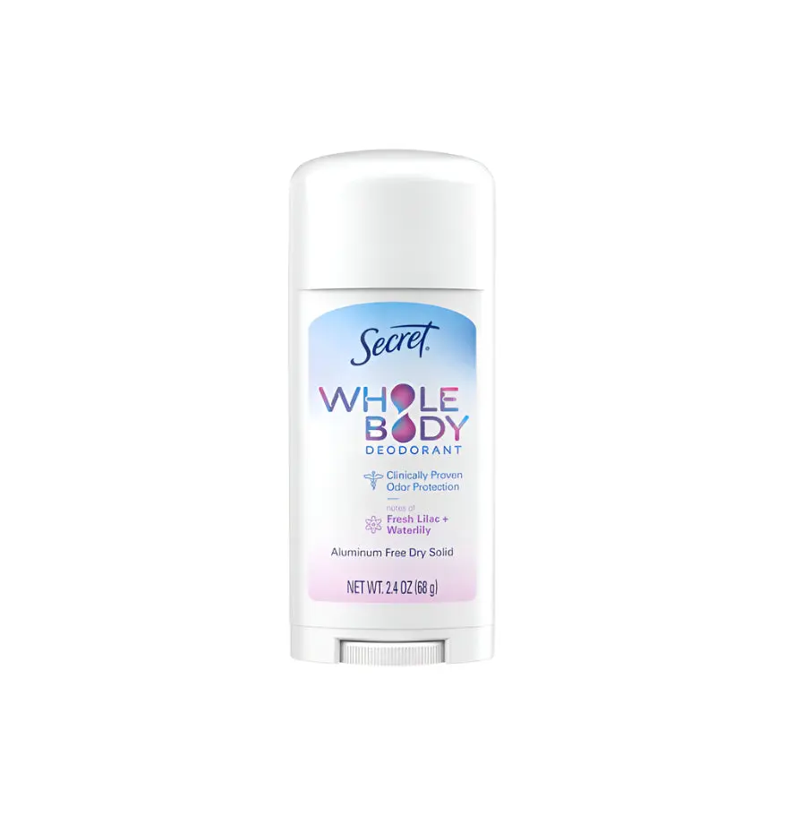 Secret Whole Body Deodorant Fresh Lilac & Waterlily 2.4oz - New