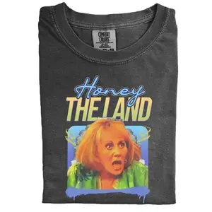 Çomfort Color Honey, The Land Shirt, Sylvia Browne Meme Tee, Funny Psychic Quote Print, Vintage Retro Graphic Top, Unisex Casual Gift For Fans
