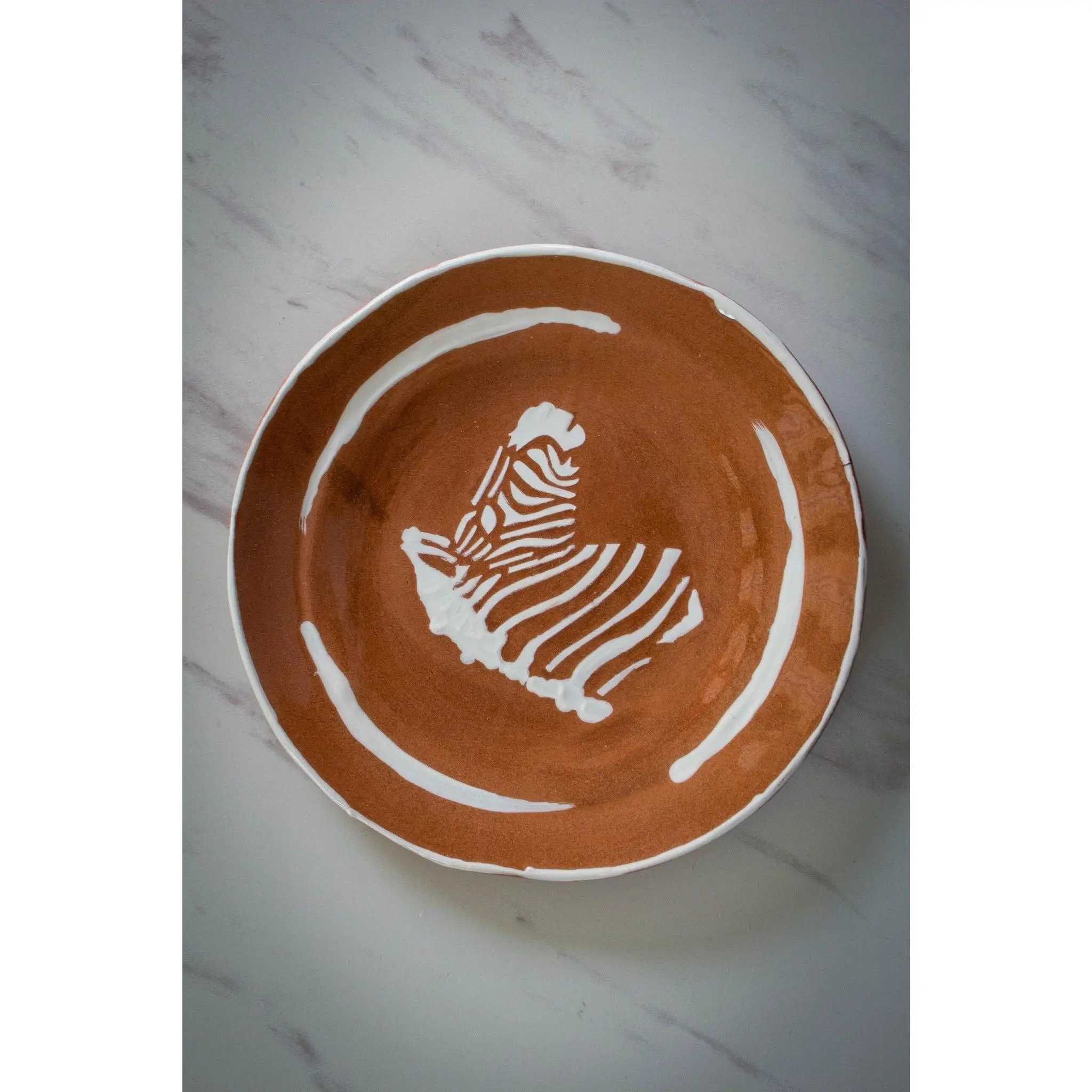 Ceramic Zebra Pattern Plate
