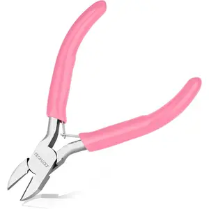 4-Inch Side Cutters Diagonal Cutting Pliers Wire Cutters Mini Jewelry Making Tool for Wire, Zip Ties, Crafting
