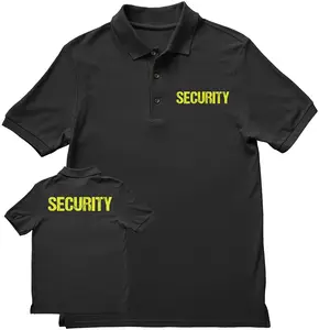 Security Polo Shirt Front & Back Print (Distressed, Black & Neon) Security Polo Shirt Front & Back Print (Distressed, Black & Neon)