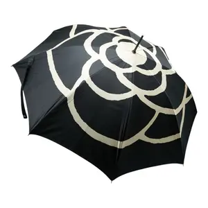 Pre-owned CHANEL Polyester Small Leather Goods Camellia Umbrella Parasol