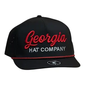Georgia Hat Company in 3-D/Zapped Blackhawk R+ Black/Red