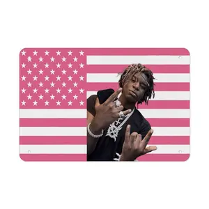 Destroy Lonely Printed Metal Painting for Garage, Home, Cafe, Bar, Bathroom Wall Decoration Premium Sign 8x12 In