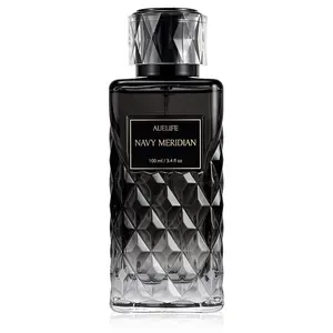 Auelife Cologne for Men, Alcohol-Free Long Lasting Perfume Fragrance, Fresh Lemon Citrus & Marine Scent with Cedar, Patchouli & Musk, 100ml / 3.4 Fl Oz, Daily Wear, Father’s Day Gift (NAVY MERIDIAN)