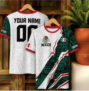 2025 Customized Mexican Soccer Jersey with Personalized Name & Number - 3D All Over Print Tee for Men, Women and Fan - Mexico Soccer Jersey