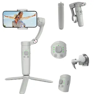 Stabilizer for Smartphones, 3-Axis Phone Mount for Android & iPhone, Video Recording, Face/object Tracking, Gesture Control, Portable