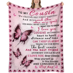 Cousin Blanket Gifts for Women Birthday  Christmas Gifts for Women  60X50