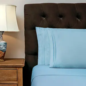 Split King Sheets 1800 Thread Count Ultra Comfort Deep Pocket Softest in the World for Restful Sleep