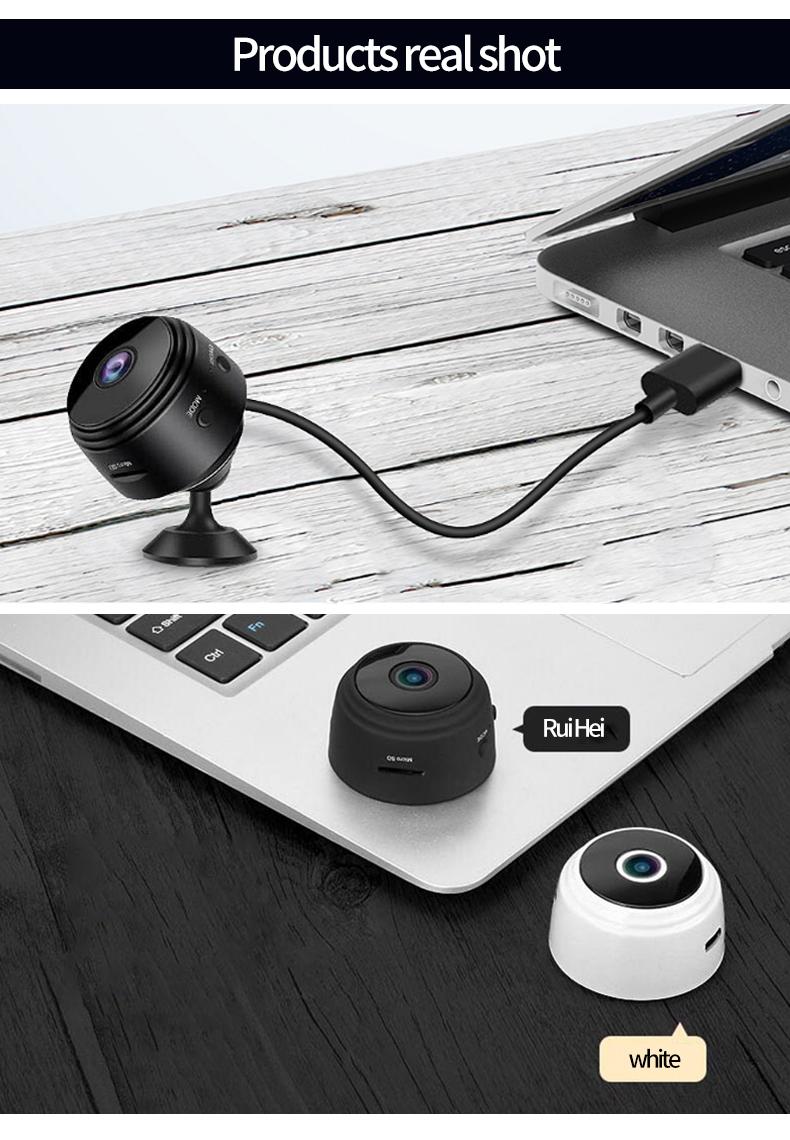 1080P Magnetic Mini Camera | Camera Uses 2.4G WiFi for Live Viewing, Night Vision, SD Card Recording, Portable for Travel, Kids & Daily Use + Free Stand