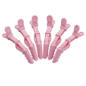 6PCS No Bend Hair Clips for Styling – Crease-Free Salon Hair Pins for Makeup, Sectioning, Curling & Blow Dry Styling