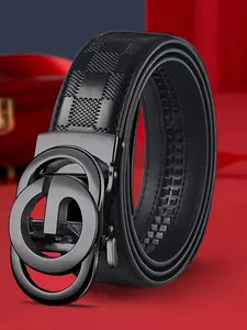 Men's Leather Belt, Business Casual Belt, Luxury Brand Metal Buckle Design, Soft Artificial Leather for Work Pants and Jeans, Ideal Gift for Men