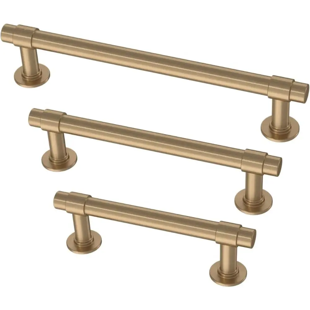 Franklin Brass 20-Pack 3" Hole Cabinet Handles, Champagne Bronze Kitchen Drawer Pulls, Dresser Hardware doorknob