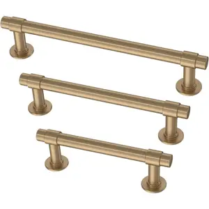 Franklin Brass 20-Pack 3" Hole Cabinet Handles, Champagne Bronze Kitchen Drawer Pulls, Dresser Hardware doorknob