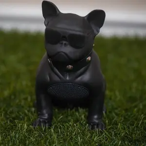 Black French Bulldog Statue