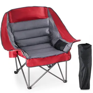 Lightweight Portable Folding Camping Chair, 11 Lbs with Compact Fold & Carry Bag, Reinforced Steel Frame Chair for Outdoor Concert Glamping Travel