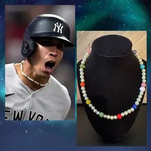 Handcrafted beaded necklace with multi color rhinestone