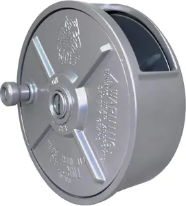 6.25  Tie Wire Reel Coil Holder Wheel, Lightweight, Ambidextrous, Built-in Belt Loops & Knob