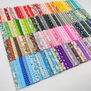 Colorful Patchwork Fabric, 150pcs/set Pre-cut Sewing Fabric, DIY Quilting Fabric for Holiday, DIY Quilt, Doll Fabric and Handicraft Fabric