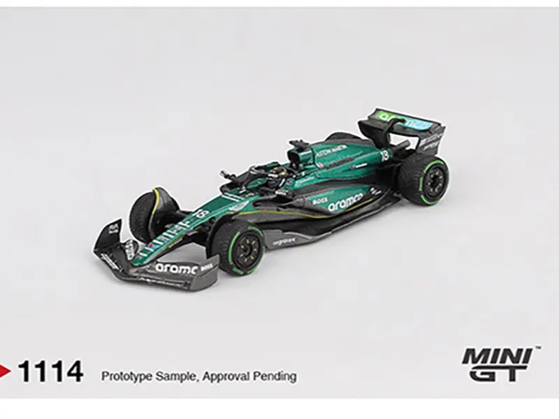 Mini GT 1:64 Aston Martin AMR24 #18 Lance Stroll 2024 F1 2024 Canadian GP