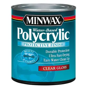 Minwax .50 Pint Satin Polycrylic Protective Finishes 23333
