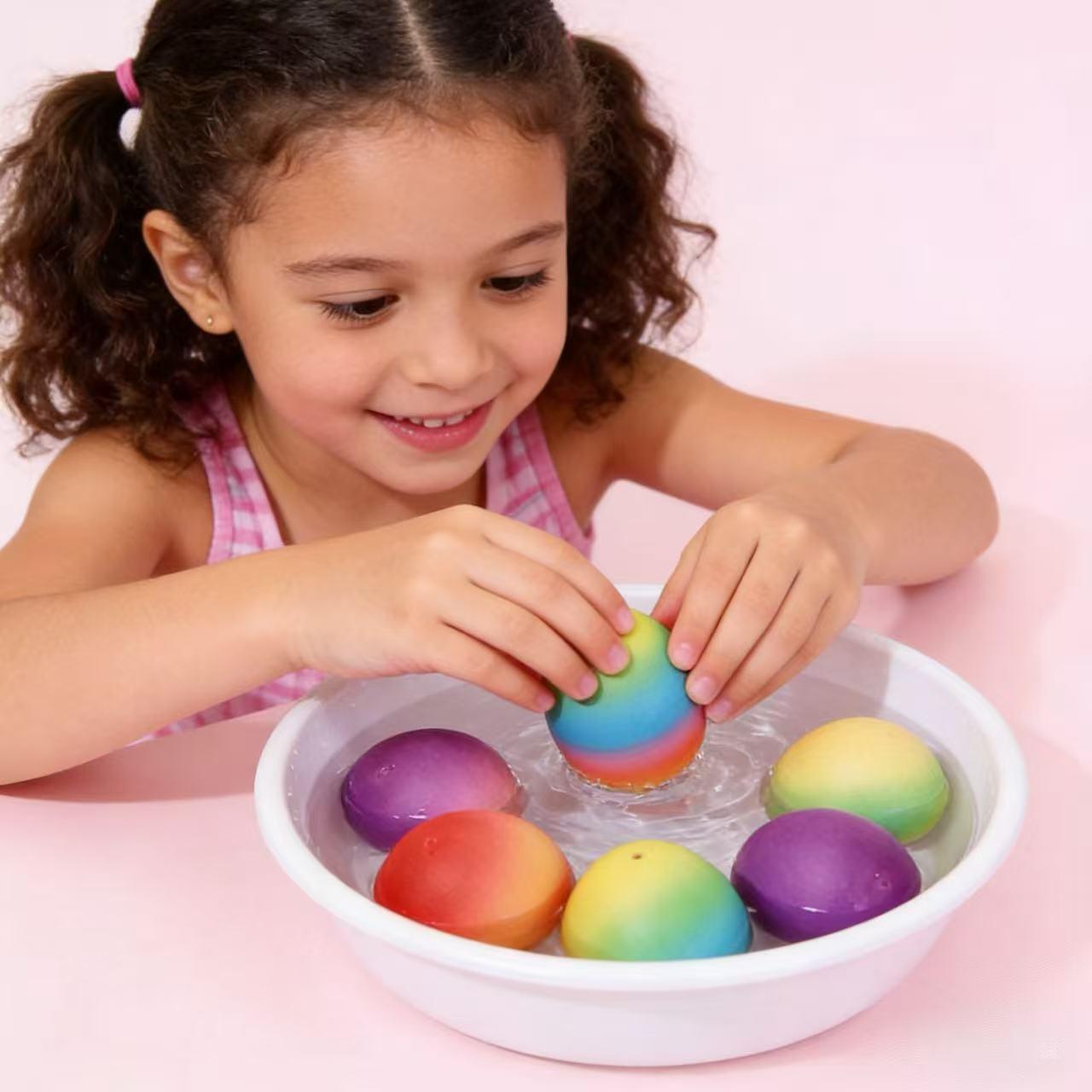 6 Pack Hatching Growing Unicorn Eggs Rainbow Colorful Eggs with 6 Unique Unicorns for Safe Fun & Magical Transformation – Perfect for Christmas & Birthday Gifts, Great for Outdoor Play in Gardens, Backyards, Pools & Parties