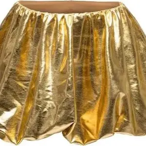 Gold Metallic Bubble Skirt Size 2X - Sparkly Gold Color Fashion Skirt for the Specified Size