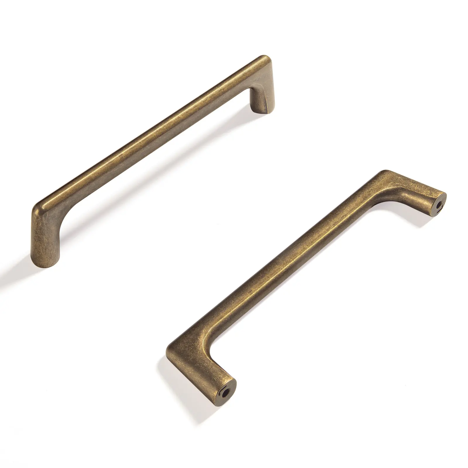 Goo-Ki Champagne Bronze Cabinet Pulls with 5''(128mm) Hole Centers, Modern Style Zinc Alloy Cabinet Handles for Dresser,Wardrobe,Cupboard- 6 Pack