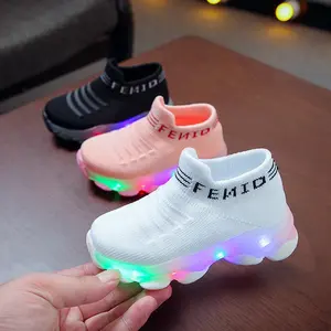 ASD-2026 New Popular Fashionable Baby Shoes with Light and Glow for Men and Women - The First Walking Shoe - Lightweight, Anti slip, Comfortable Slip on Walking Shoes, Cute Glow Sports Shoes for Boys and Girls, Suitable for Both Boys and Girls