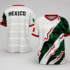 Mexico Aztec Family Soccer Jersey – Matching Set for the Whole Family | Unisex Warrior Tribal Design