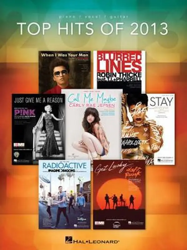 Used Hal Leonard Corp. 2013 Top Hits Music Book - English Paperback with Biggest Songs & Lyrics