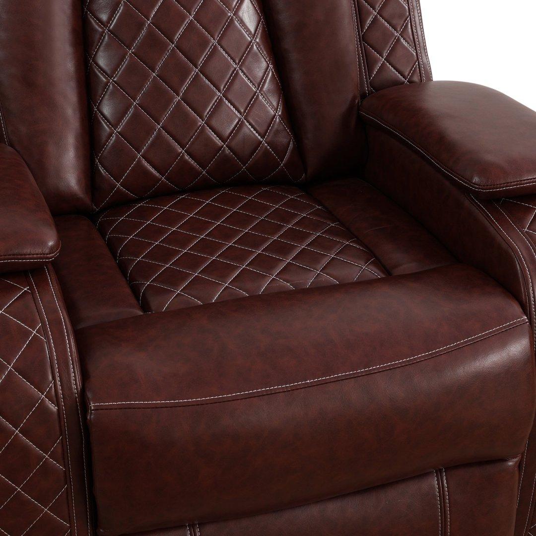 Red Breathing Leather Living Room Sectional Recliner Chair Red Breathing Leather Living Room Sectional Recliner Chair