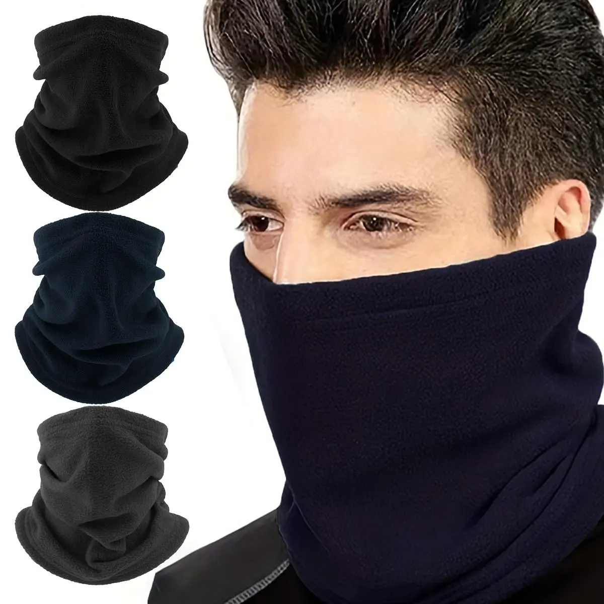 Winter Warm Cycling Neck Gaiter, Neck Scarf, 1 Count Windproof Face Mask, Outdoor Sports Neck Warmer for Skiing Running, Sports & Outdoor Clothes Accessories, Christmas Gift
