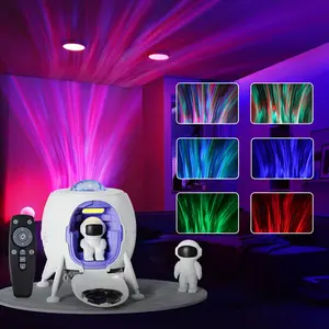 Lander Astronaut Projector Night Light, Built-in Speaker Space Man Buddy LED Planetarium Spaceman Lamp Gifts with White Noise Mode for Kids Adults Bedroom Ceiling Room Decor,Colorful ambient lighting