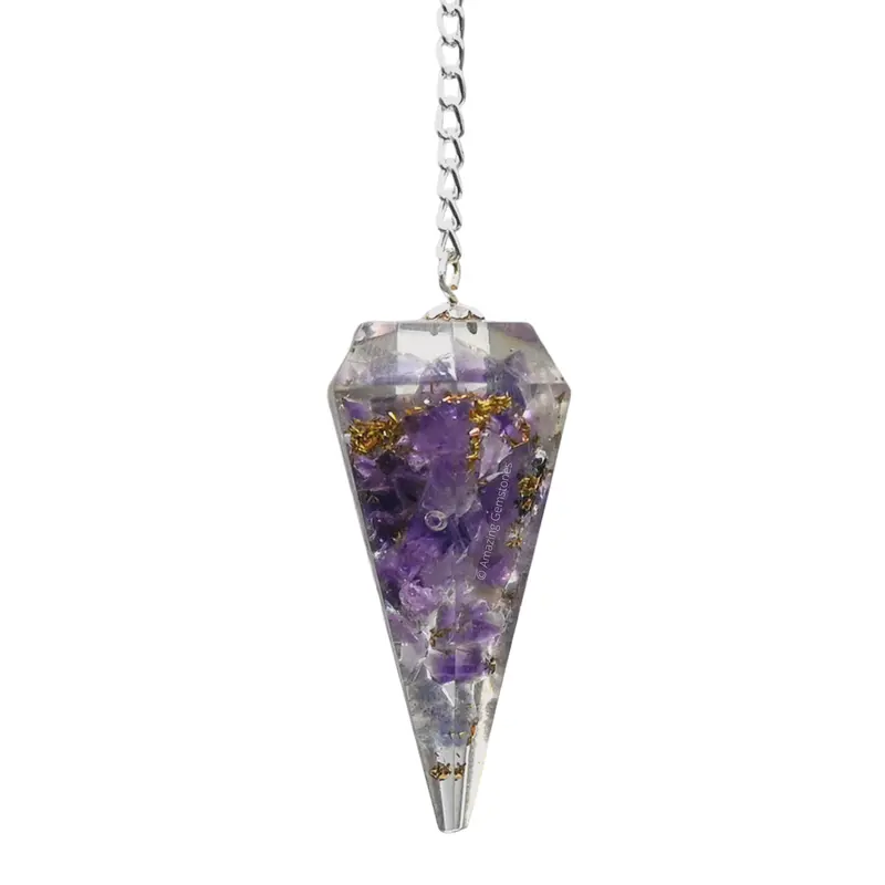 Orgone Crystal Pendulums for Divination and Dowsing Crystal Pendulum with True Pendulum Motion Spritual Crystal