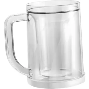 🎁 Frozen Double Wall Beer Glass| Handle Design, Perfect Summer Gift🧊