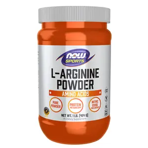 NOW Sports Nutrition, L-Arginine Powder, Nitric Oxide Precursor, Amino Acids, 1-Pound