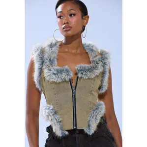 ITTY BITTY FUR TRIM VEST