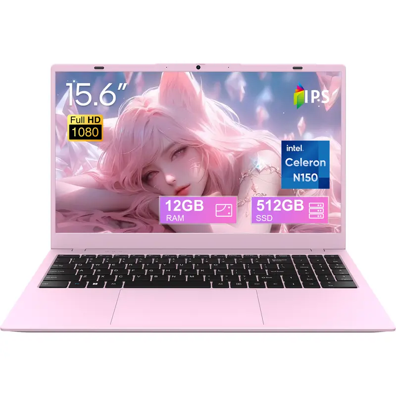 College Portable Laptop 4-Core N95 Processor 15.6